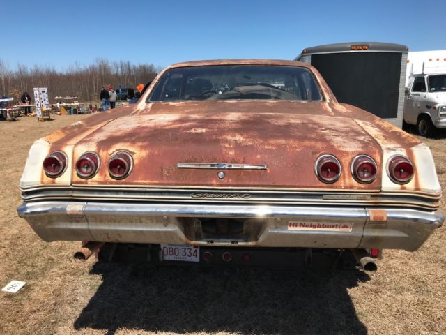 1965 impala ss project 327 white with red interior