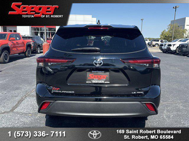 2024 toyota highlander le