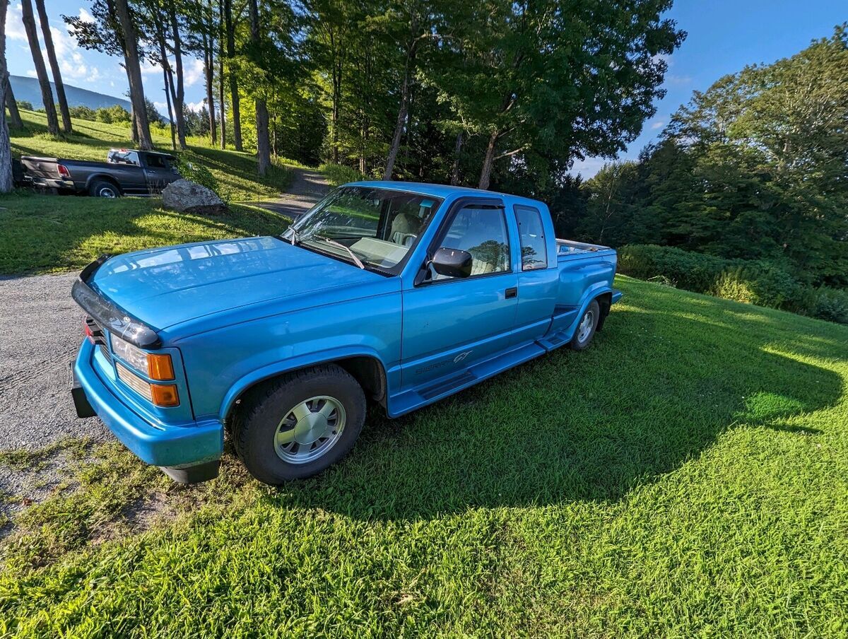 1994 gmc sierra gt pickup stepside blue automatic c1500