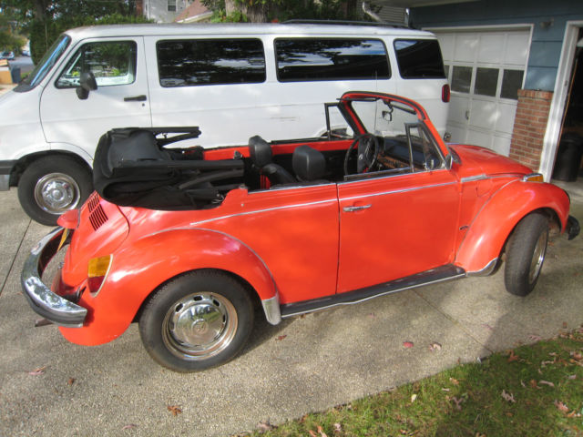1979 volkswagen super beetle convertible - karmann - 4 speed