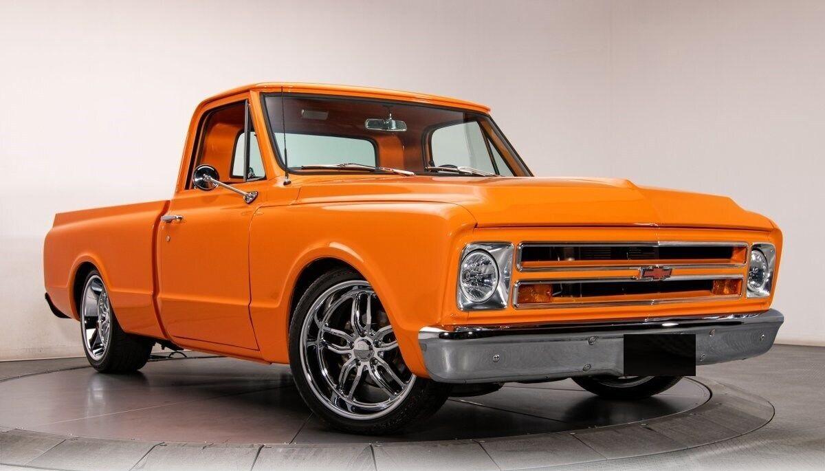 1967 chevrolet c 10 pickup truck omaha orange big block 454 v8 automatic