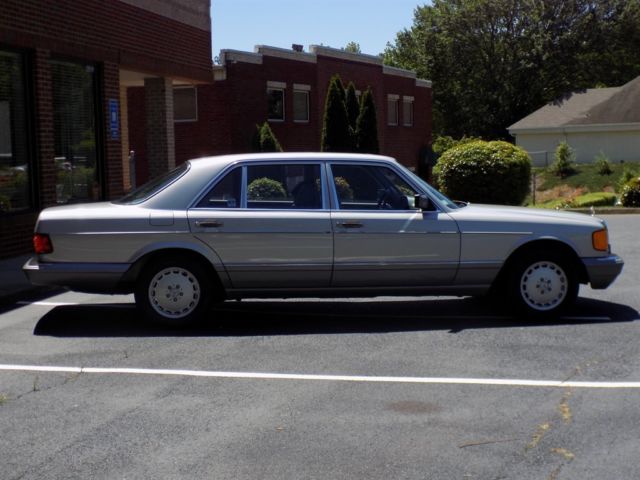 1989 mercedes-benz 420 series sel silver or aluminum 4d sedan auto