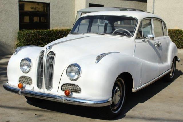 1959 bmw 2.6 501/2.6 16799 miles white 4 door sedan v8 manual