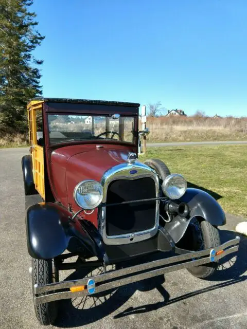 1929 ford station wagon (woodie!)