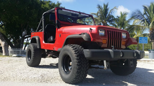 1990 jeep yj convertible 4.2 6 cyl automatic transmission 4 wheel - no reserve