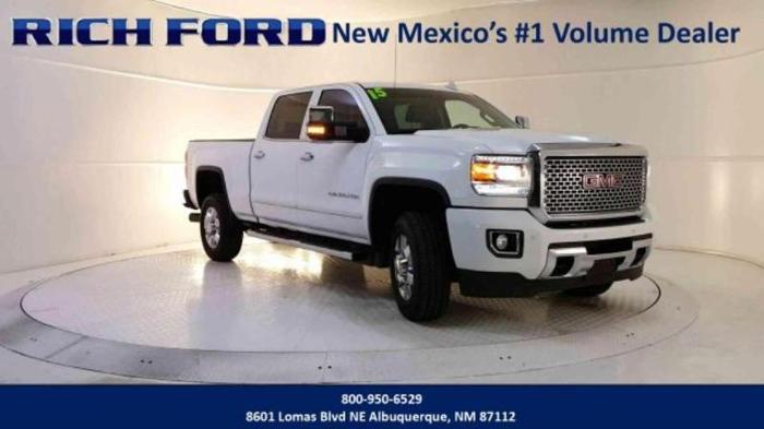 2015 gmc sierra 2500hd denali 4x4 denali 4dr crew cab sb for sale in albuquerque, new mexico