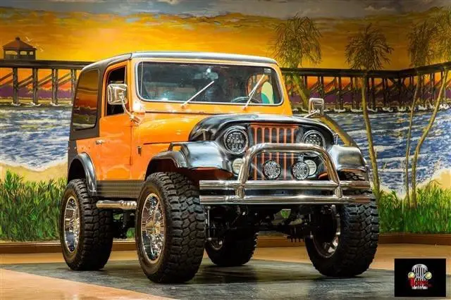 orange jeep cj-7 with 100,492 miles available now!