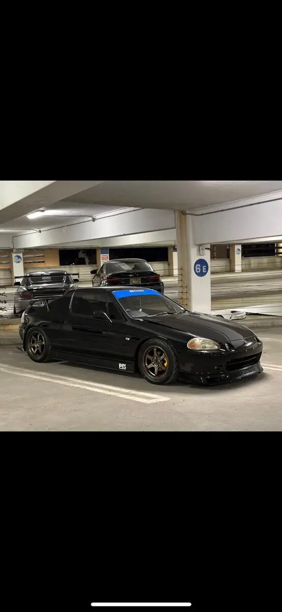 1992 honda cr-x black fwd manual