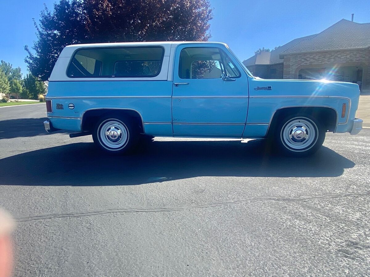 1977 gmc jimmy suv blue rwd automatic k5 blazer 2wd chevy c10 k10