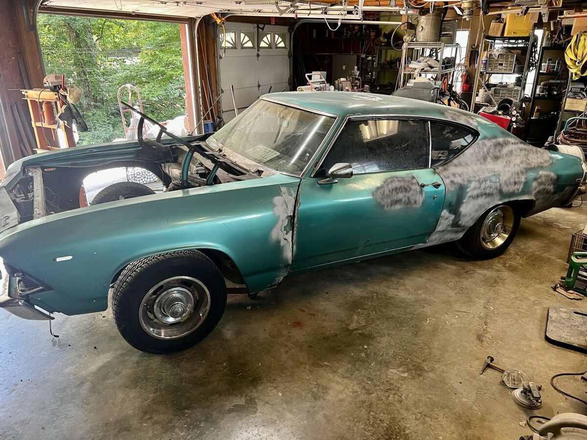 1969 chevrolet chevelle coupe blue yes