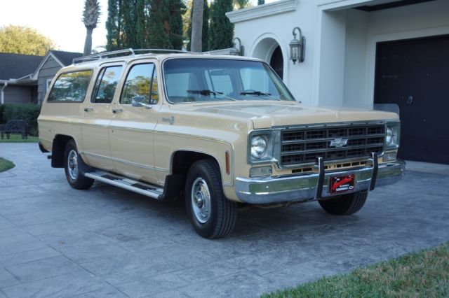 1977 chevrolet suburban silverado, one family owned, 40k actual miles, 454 v8