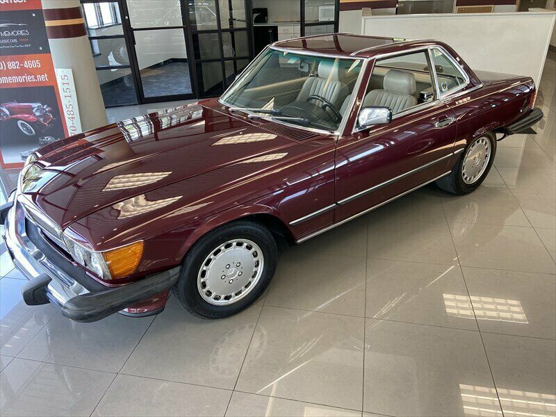 1987 mercedes-benz sl-class, burgundy with 137857 miles available now!