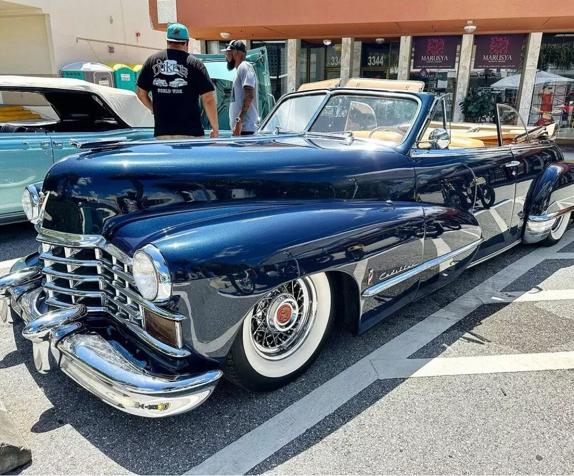 1947 cadillac series 62 blue rwd automatic