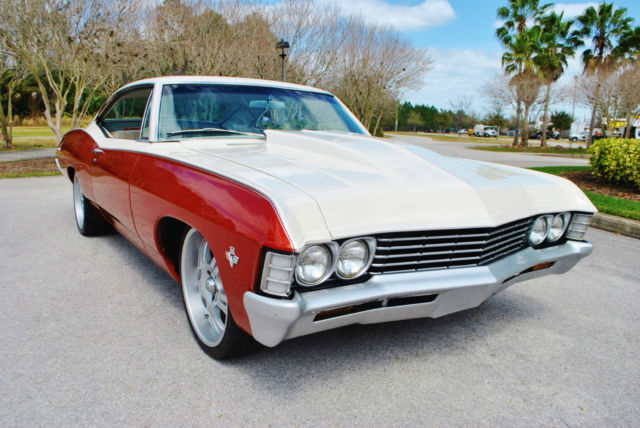 awesome 1967 chevy impala 383 v8 custom paint 20" boss rims 1 of a kind