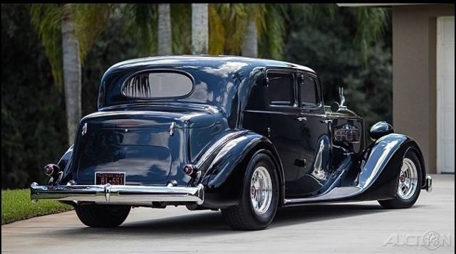 1936 packard super 8 club 511ci hemi 9500 miles automatic sedan
