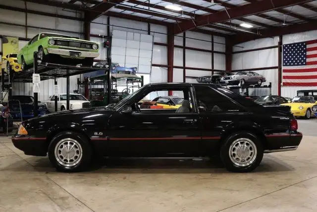 1987 ford mustang lx 5.0 23040 miles black coupe 5.0 liter v8 5 speed manual