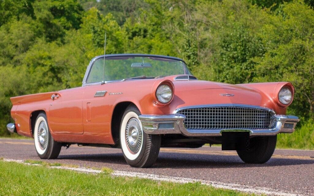1957 ford thunderbird convertible e code 312 cid 7266 miles