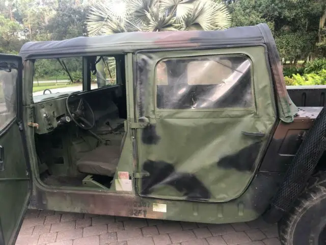 1986 am general m998 hmmwv 2 door soft top w/truck body