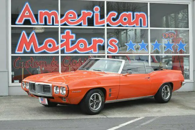 1969 pontiac firebird orange manual 3,577 miles