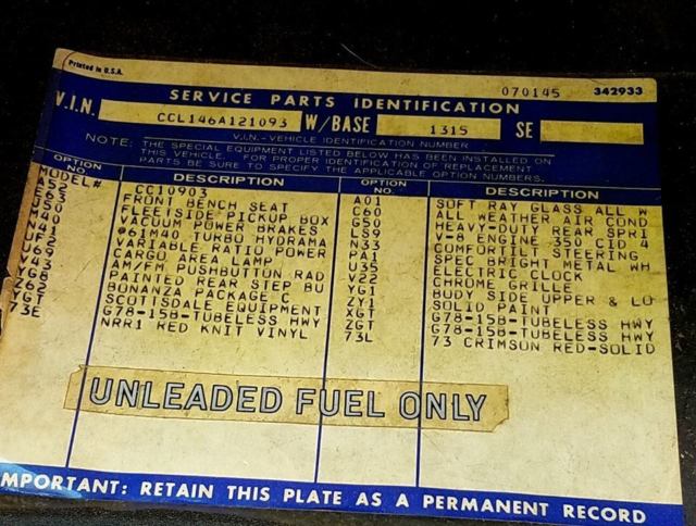 1976 chevrolet big 10 scottsdale bonanza package