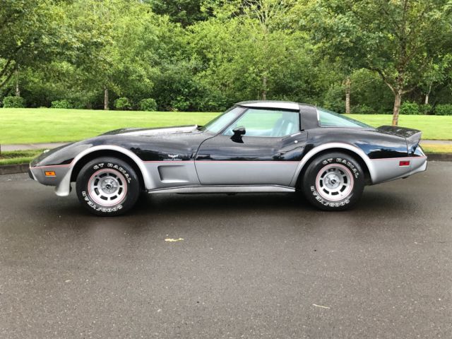 1978 chevrolet corvette 25ft anniversary edition l82 v8 with only 12k orig miles