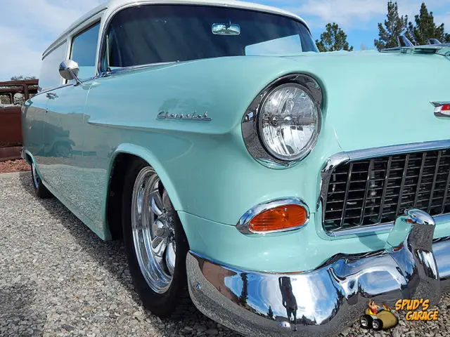 1955 chevy sedan delivery 502 ram jet f.i. 4l80e art morrison gt strange 9 diff
