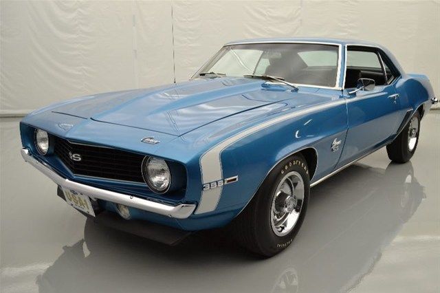 69 ss x22 camaro l78 396 cid/375-hp m21 4 spd lemans blue p/b zl2 hood