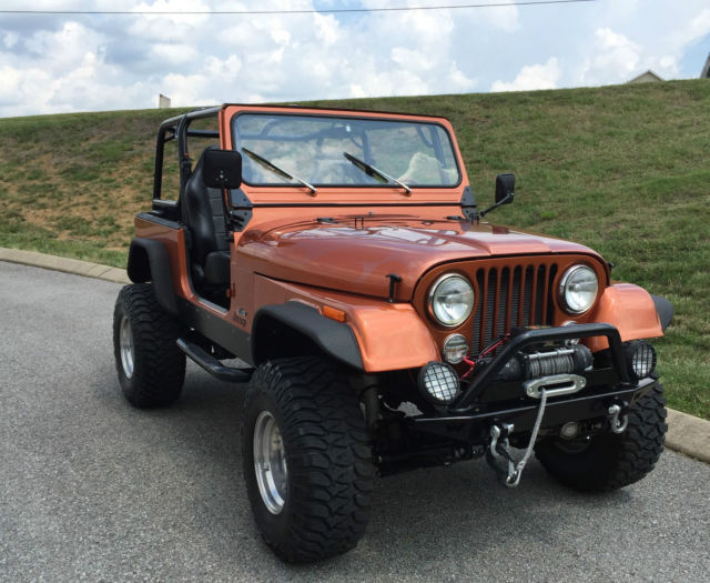 1985 jeep cj7 custom & frame off restored chevy 350 tons of mods