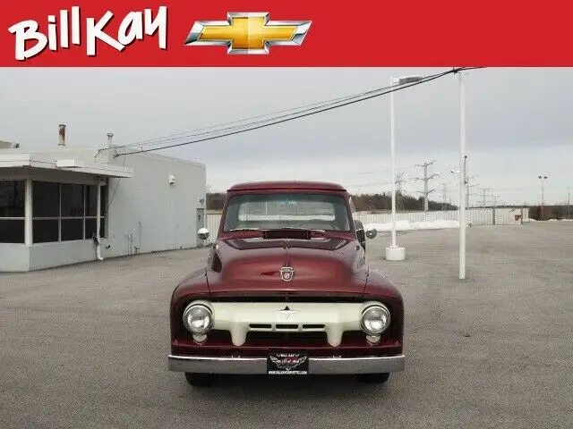 1954 ford f-250 67816 miles maroon pickup truck 4-speed manual