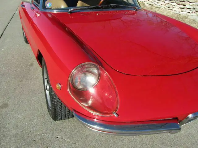 1969 alfa romeo duetto spider veloce 0 red 1750 convertible 4 cyl 5 speed manua