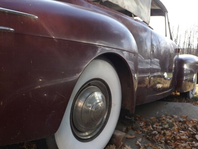 1947 lincoln continental v12 cabriolet convertible, original, for restoration