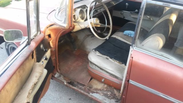1957 chevrolet bel air 4 door hard top running project vehicle with frame