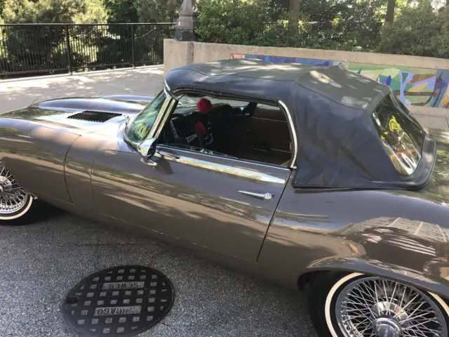 1974 jaguar e-type brown with tan interior