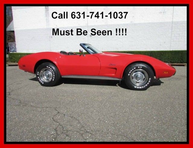 1975 chevrolet corvette convertible 4 speed manual