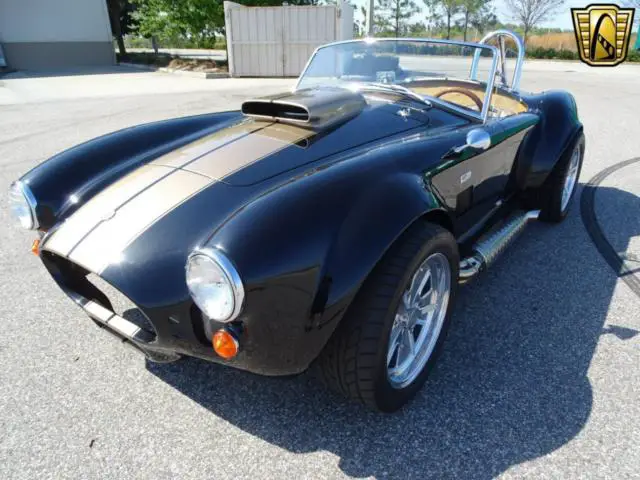 1966 shelby cobra roadster replica, 11400 mi black/gold, 454 c.i. chevy engine