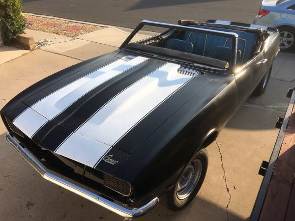 1968 ss rs camaro convertible