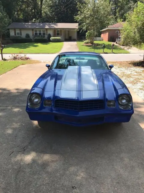 blue 1980 z28 camaro