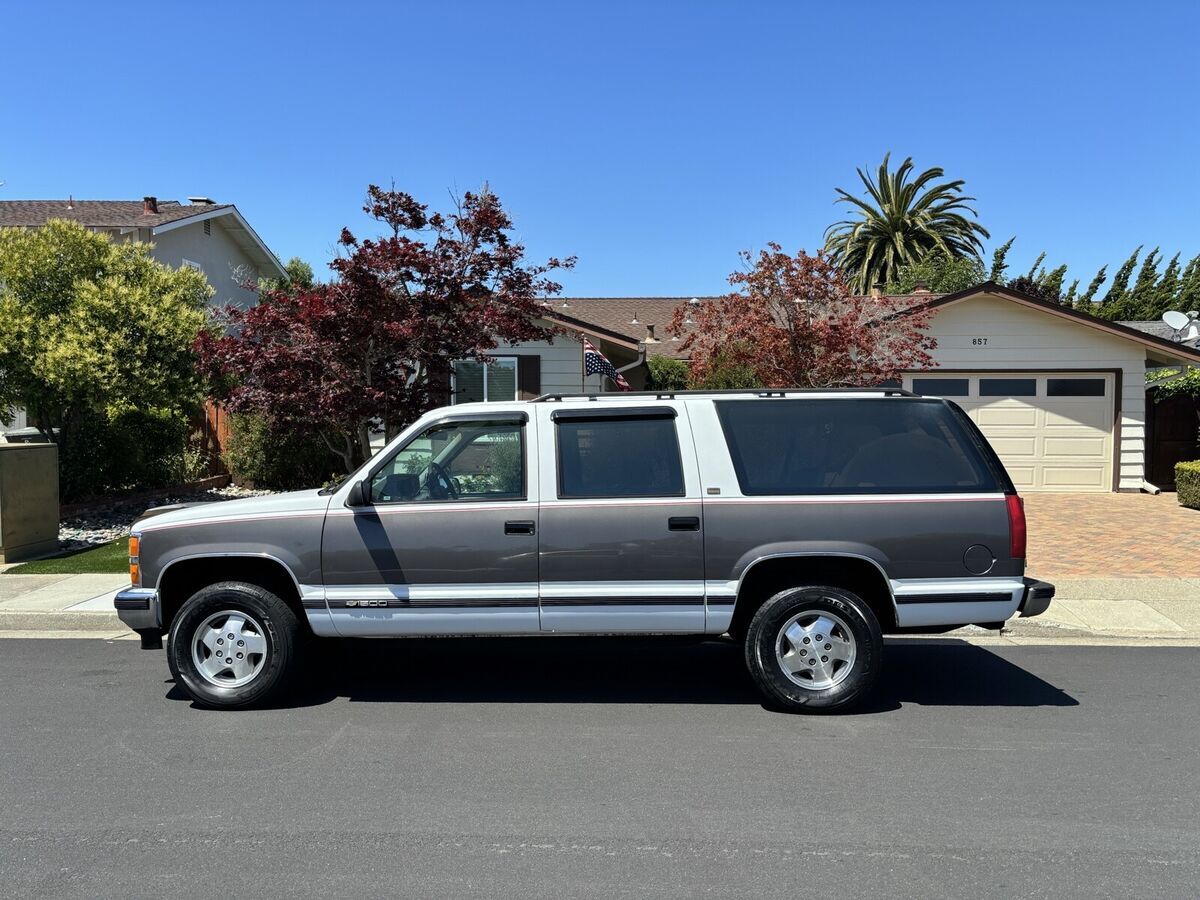 1993 chevrolet k1500 suburban suv white k1500 obs