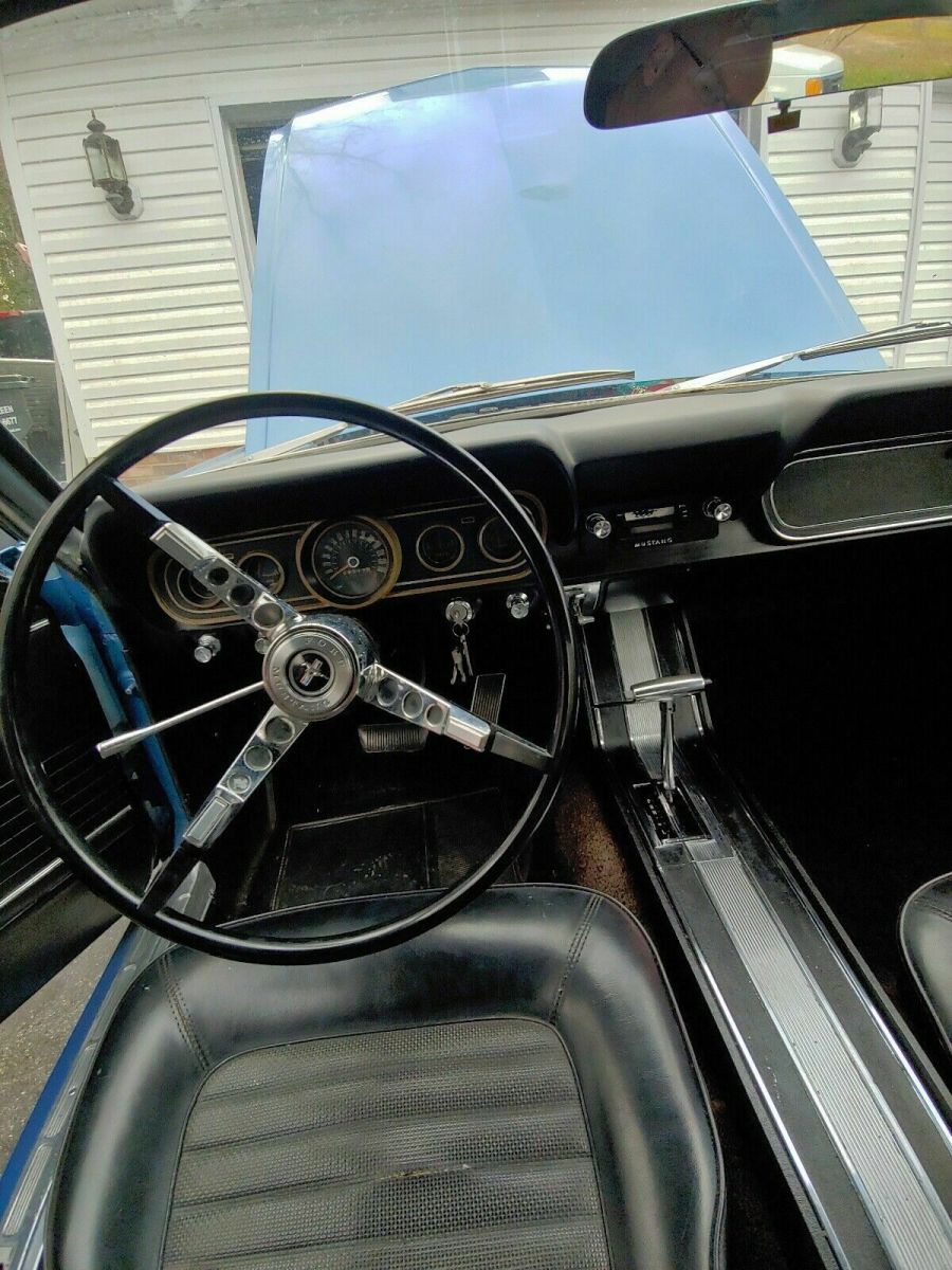 1966 ford mustang coupe black rwd automatic standard