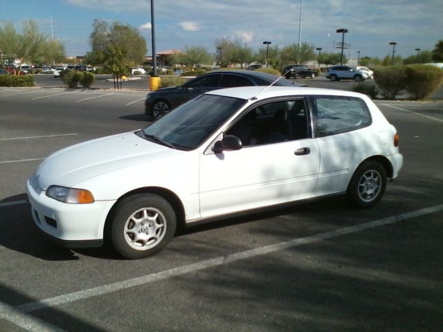 1992 honda civic vx, original owner, hatchback, 5 speed manual, ac, right mirror