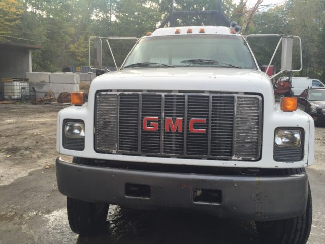 gmc topkick flatbed with moffet