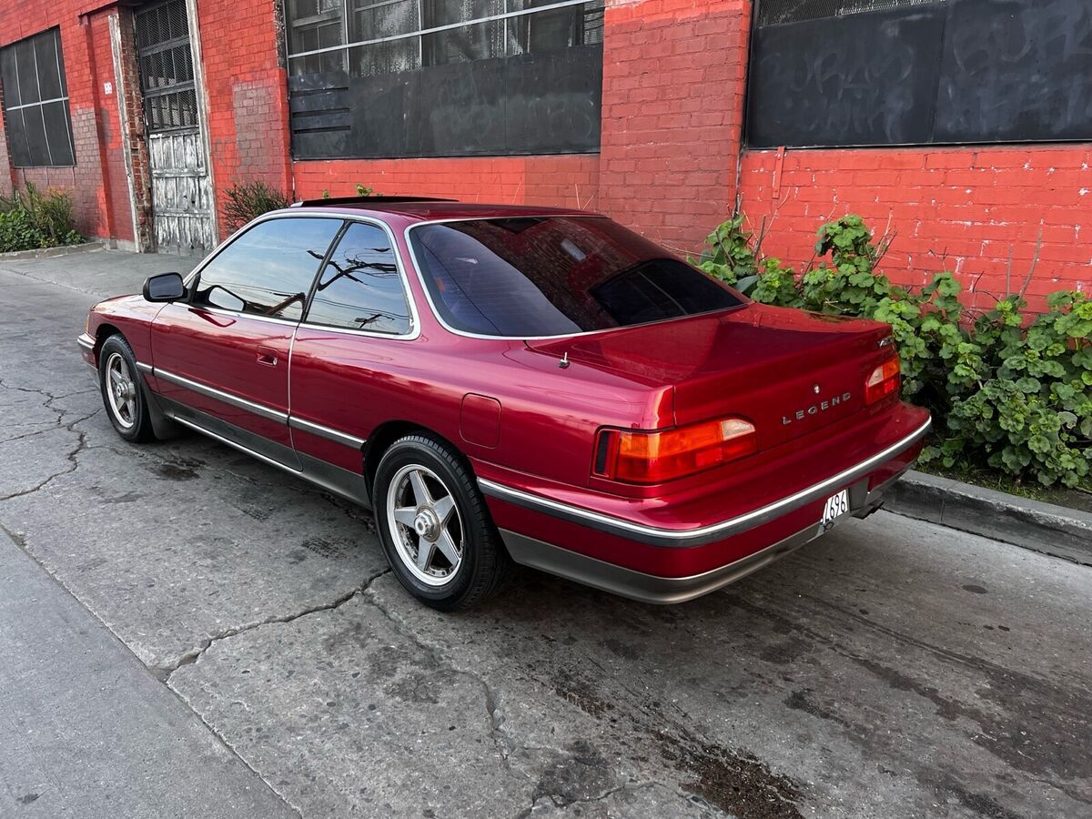 1988 acura legend coupe red fwd manual ls