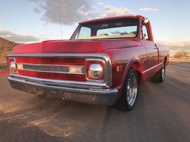 1970 chevy c-10 short bed hot rod rat rod truck 454 holley not k10 350 ford f100
