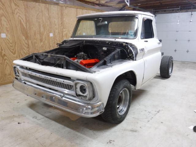 1965 chevy c10 longbed w/factory ac (v8-auto trans-nice condition)