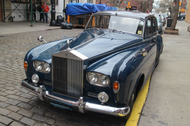 63' rolls-royce silver cloud -two tone black over blue coming from 25 yr storage