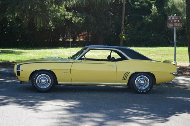 1969 chevrolet camaro rare matching numbers l78 daytona yellow coupe manual 74