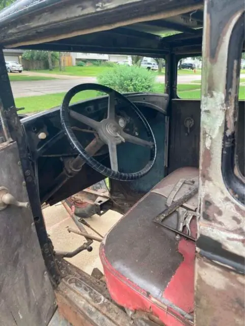 1930 ford coupe coupe black hot rod rat rod