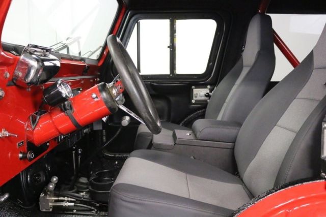 1977 jeep cj5 1 red jeep 4.2l inline 6 3 speed manual