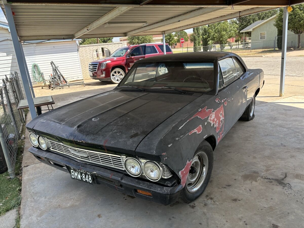 1966 chevrolet chevelle coupe black base