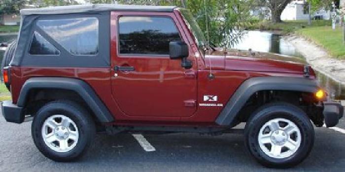 2007 jeep wrangler 63k miles v6 auto cold ac in pinellas park, fl